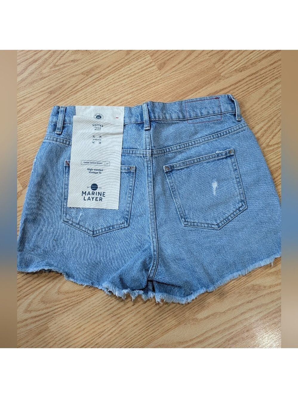 NWT Marine Layer Sasha Denim Shorts Medium Wash. Available In Diff. Sizes - Picture 6 of 10